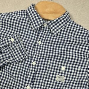 Denim & Supply Ralph Lauren Mens S Gingham Shirt Blue Plaid LS Button Up Work